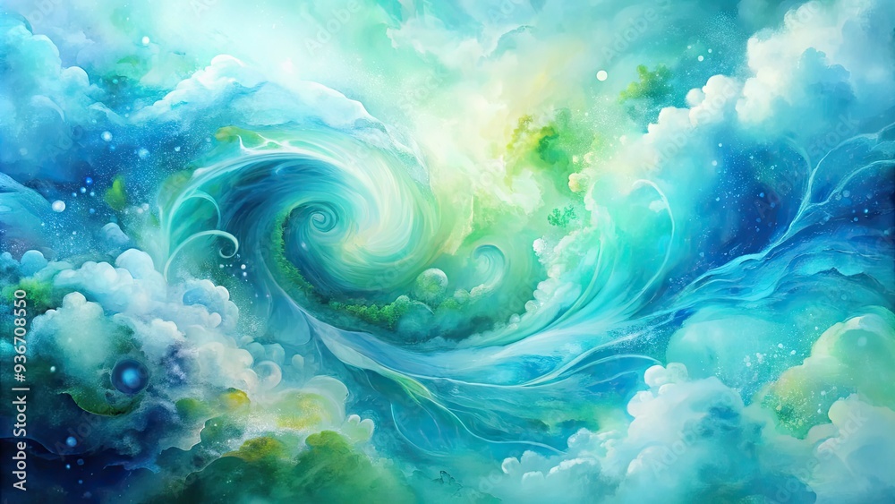 Soft, blended hues of blue and green watercolor washes swirl together in an abstract, dreamy background, evoking a sense of serenity and creativity. Soft, blended hues of blue and green watercolor washes swirl together in an abstract, dreamy background, evoking a sense of serenity and creativity.