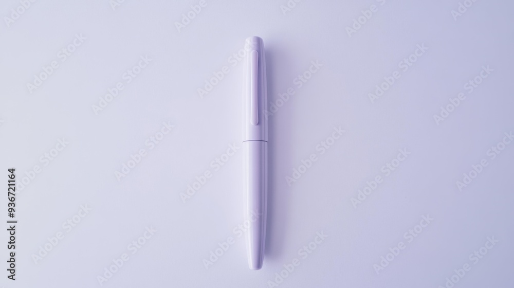 Purple Pen on White Background - Generative AI Purple Pen on White Background - Generative AI