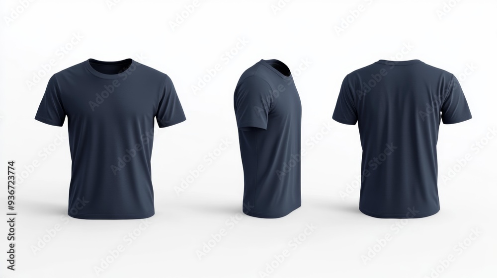 Plain Dark T-Shirt Mockup - Generative AI Plain Dark T-Shirt Mockup - Generative AI