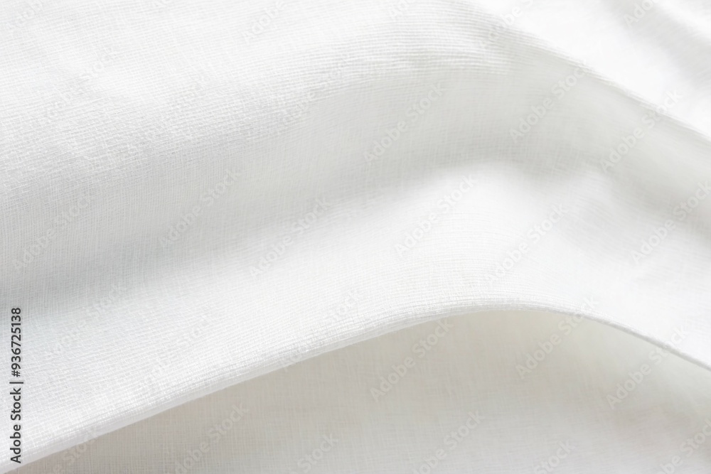 Fototapeta premium A detailed shot of a white fabric with texture and weave visible