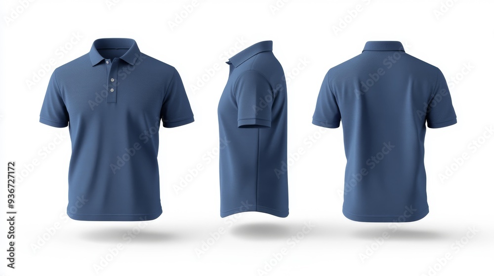 Blue Polo Shirt - Generative AI Blue Polo Shirt - Generative AI