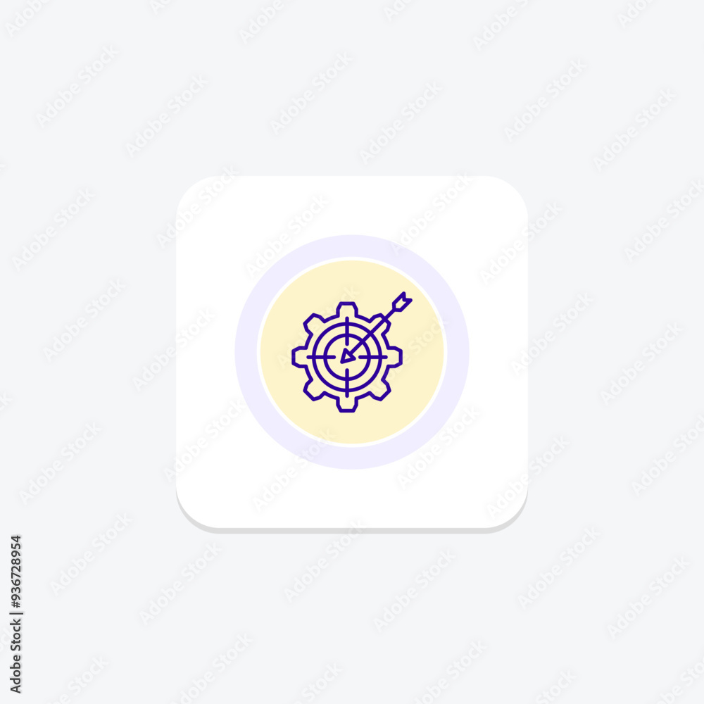 Setting Business Goal circle icon , vector, pixel perfect, illustrator file Setting Business Goal circle icon , vector, pixel perfect, illustrator file