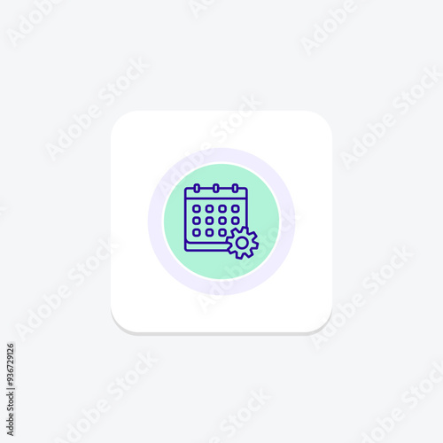 Event Processing circle icon , vector, pixel perfect, illustrator file