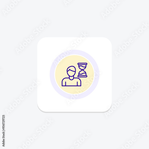 Patience circle icon , vector, pixel perfect, illustrator file