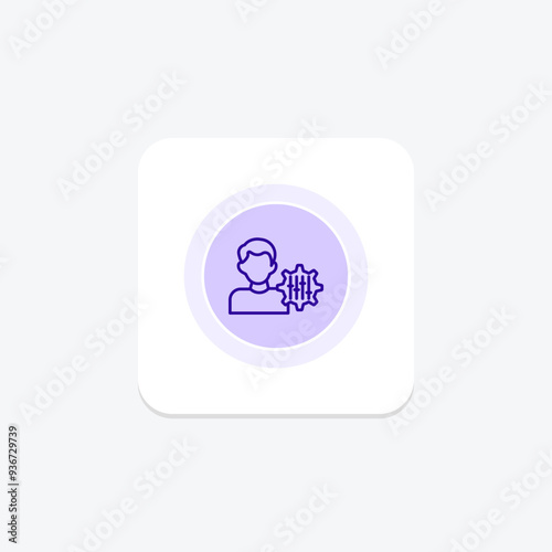 Self-Discipline circle icon , vector, pixel perfect, illustrator file