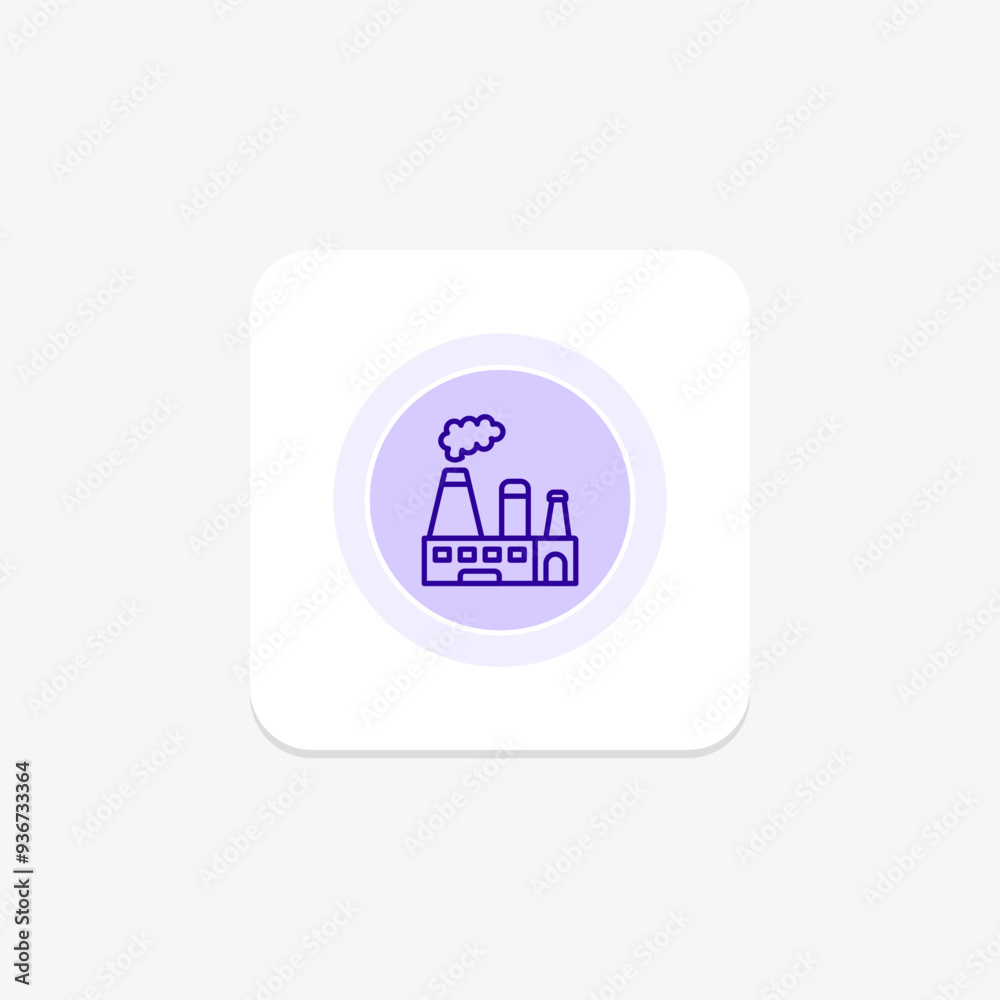 Factory icon, industrial, manufacturing, production, plant, editable vector, pixel perfect, illustrator ai file Factory icon, industrial, manufacturing, production, plant, editable vector, pixel perfect, illustrator ai file