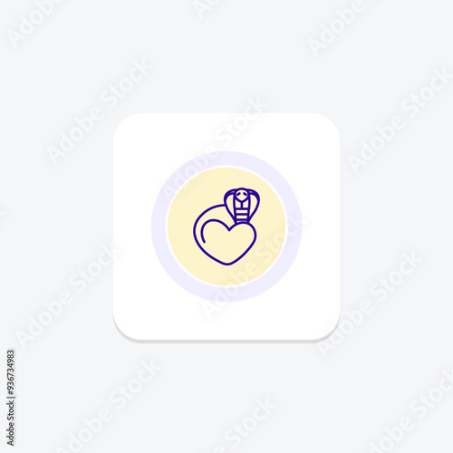 Snake circle icon , vector, pixel perfect, illustrator file