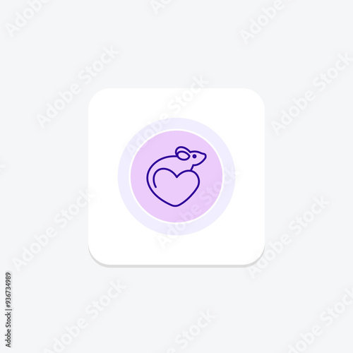 Mouse circle icon , vector, pixel perfect, illustrator file