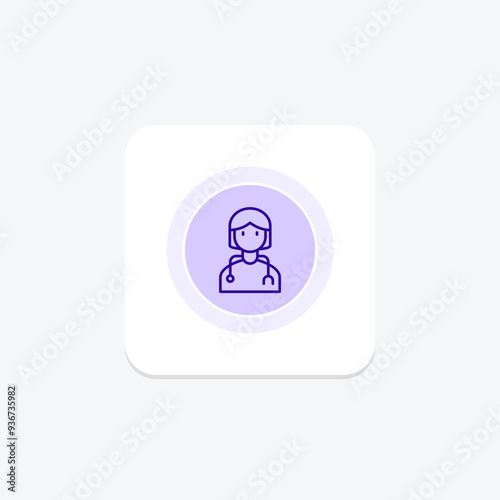 Medical Professionals circle icon , vector, pixel perfect, illustrator file