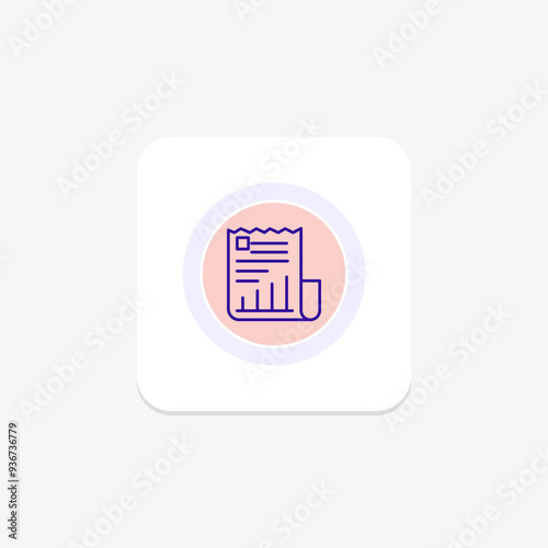 Report black outcircle icon , vector, pixel perfect, illustrator file