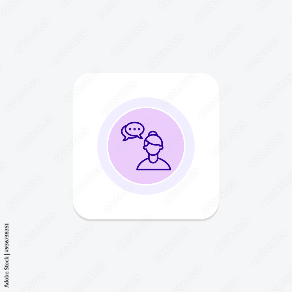 Self Dialogue circle icon , vector, pixel perfect, illustrator file Self Dialogue circle icon , vector, pixel perfect, illustrator file