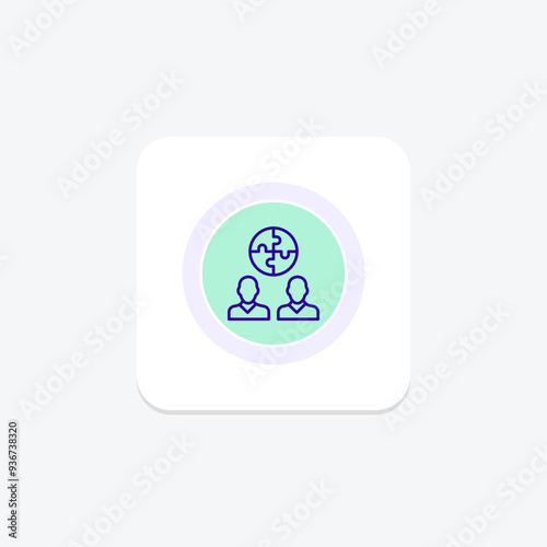 Self Understanding circle icon , vector, pixel perfect, illustrator file