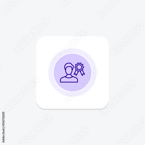 Self Reputation circle icon , vector, pixel perfect, illustrator file