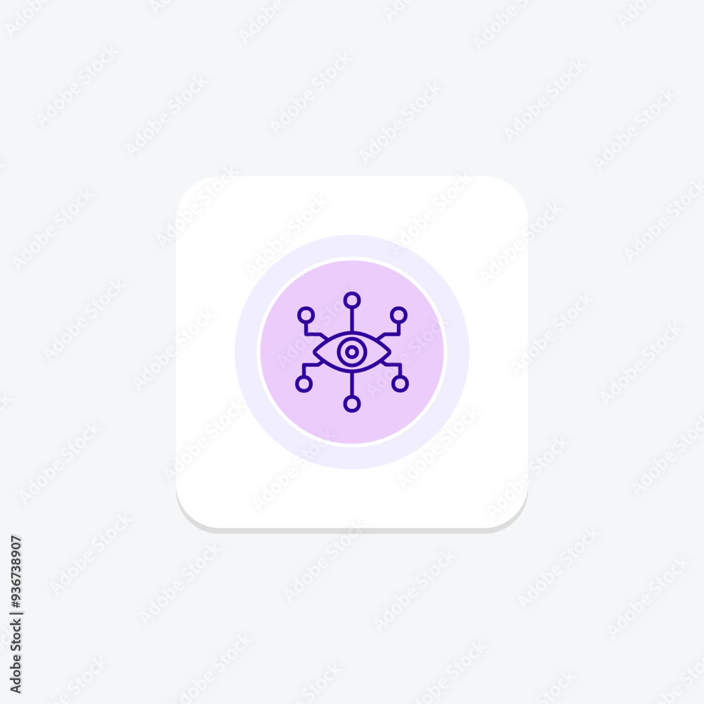 Bionic Eye line icon , vector, pixel perfect, illustrator file Bionic Eye line icon , vector, pixel perfect, illustrator file