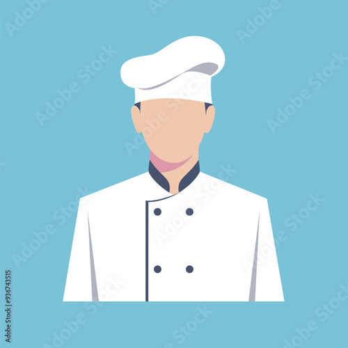 chef portrait vector illustration 