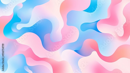 Light pink and blue vector background featuring random forms with a colorful, abstract gradient. Simple style design, ideal for business use.