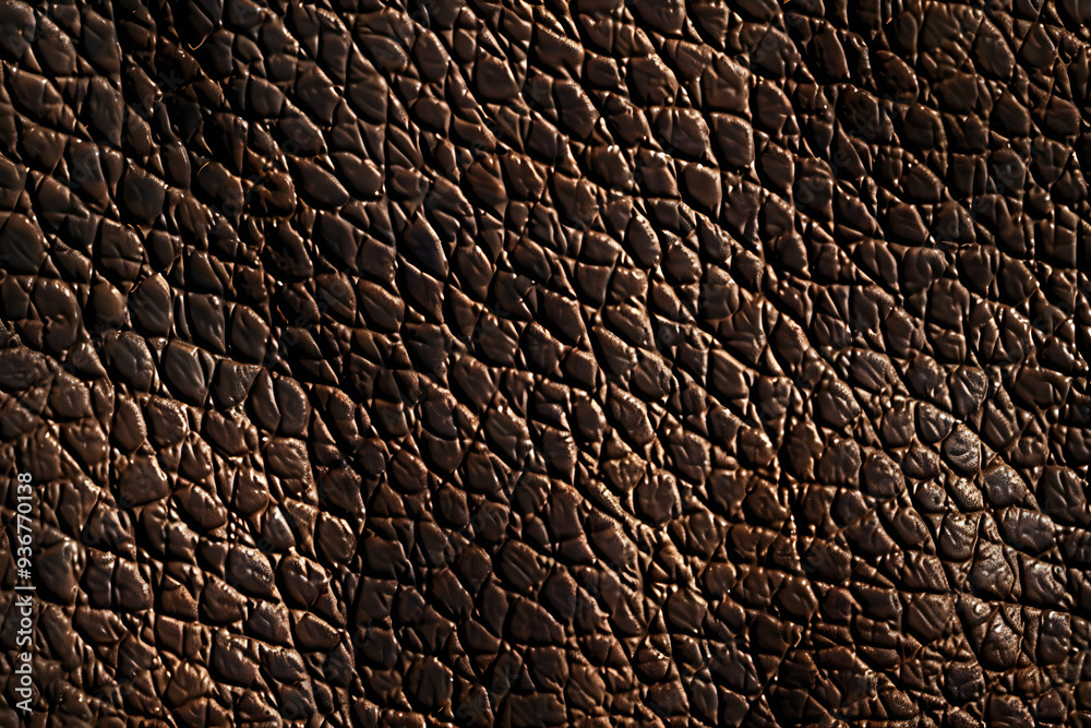 High-Resolution Seamless Texture of Dark Brown Leather with Intricate Cracks and Patterns, Ideal for Design and Background Use High-Resolution Seamless Texture of Dark Brown Leather with Intricate Cracks and Patterns, Ideal for Design and Background Use