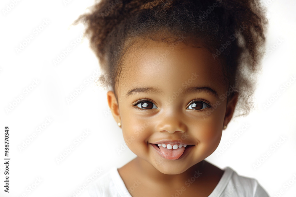 Cute baby with fluffy hair. Pretty child Cute baby with fluffy hair. Pretty child