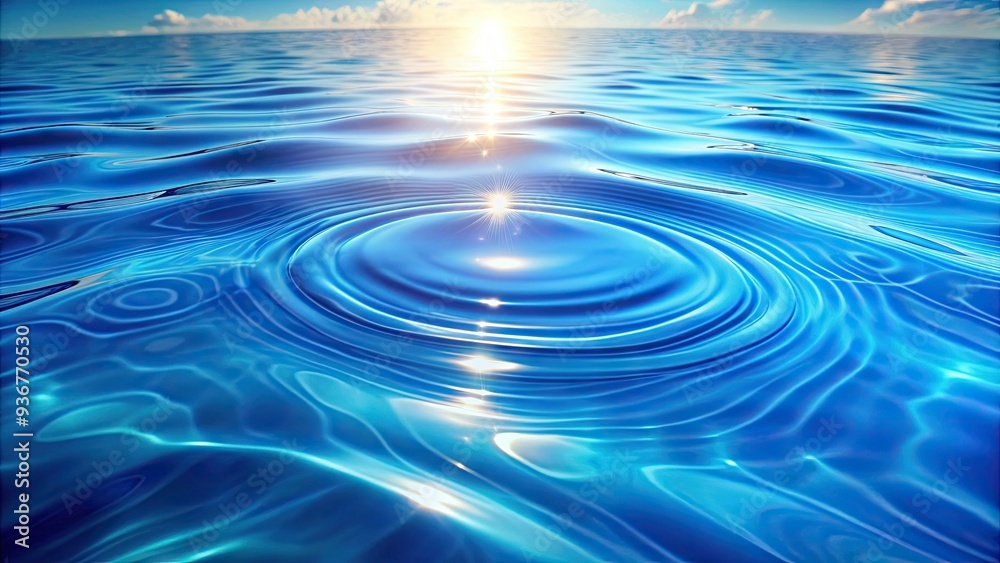 Vibrant blue abstract water background with gentle ripples and soft caustics effect, creating a mesmerizing and serene atmosphere, perfect for design and creative projects. Vibrant blue abstract water background with gentle ripples and soft caustics effect, creating a mesmerizing and serene atmosphere, perfect for design and creative projects.