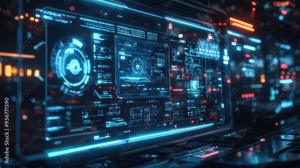 A futuristic communication device with a transparent screen, advanced AI features, and holographic display A futuristic communication device with a transparent screen, advanced AI features, and holographic display