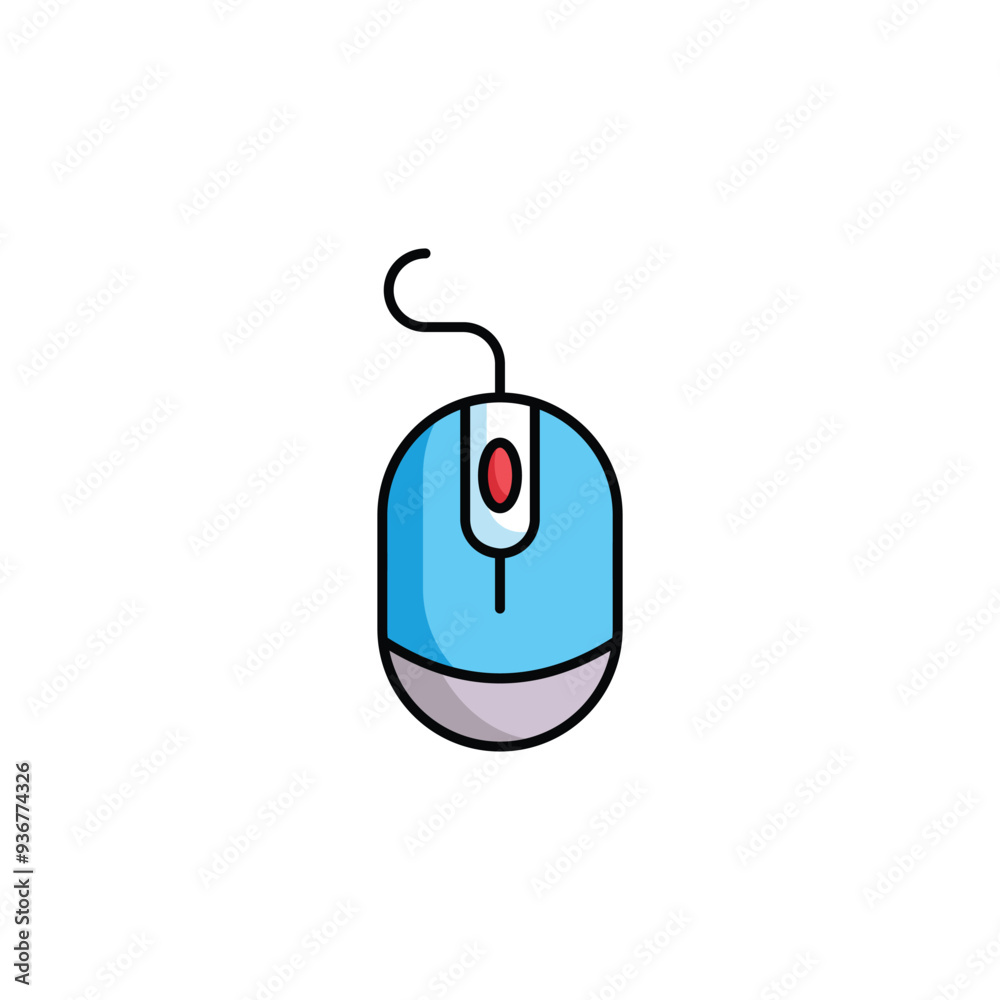 Mouse icon design with white background stock illustration Mouse icon design with white background stock illustration