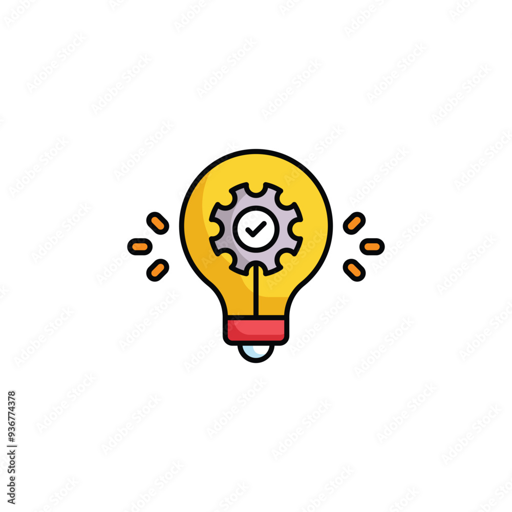 Creativity icon design with white background stock illustration Creativity icon design with white background stock illustration