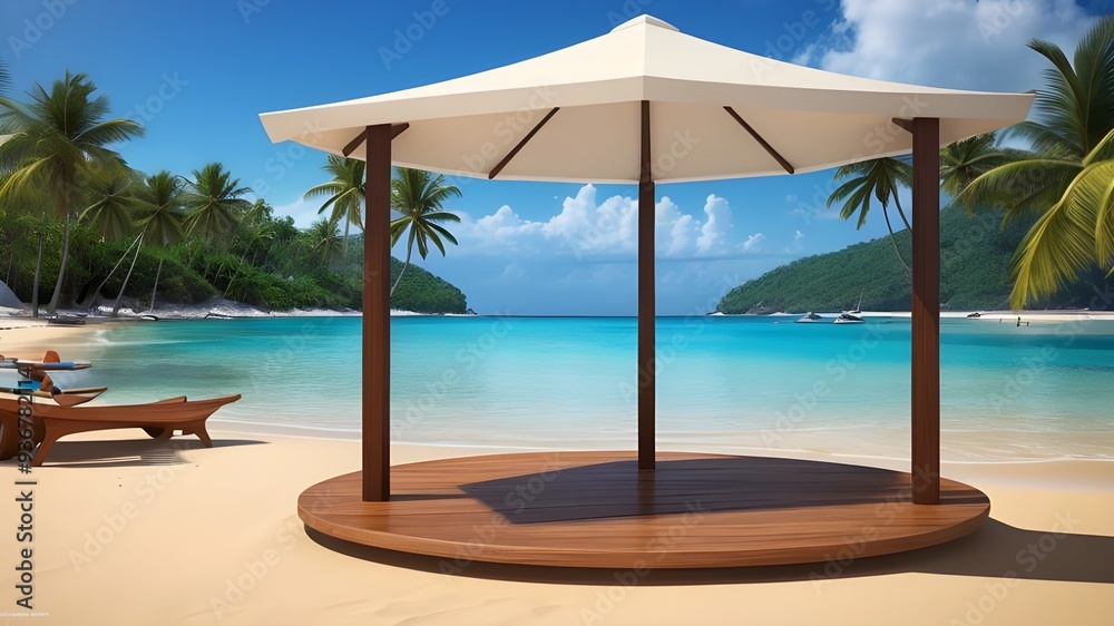 Obraz premium sitting area on beach