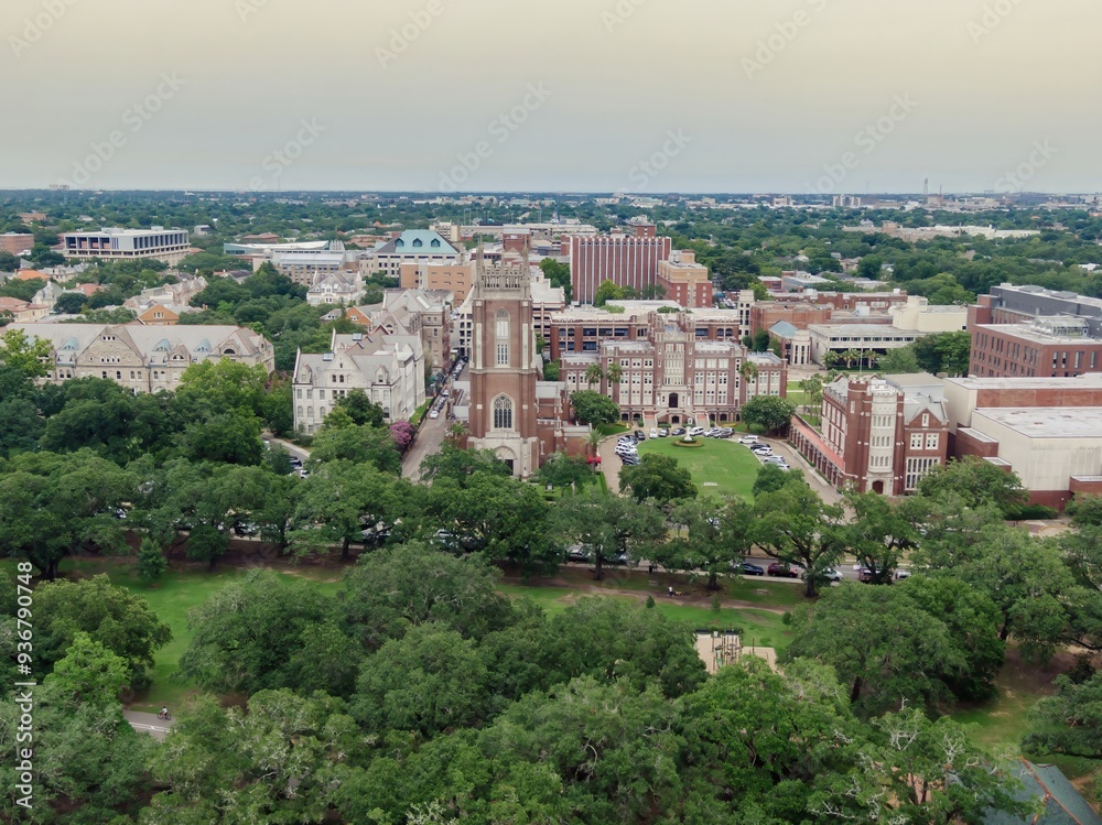 Fototapeta premium Loyola University campus in Audubon, New Orleans, Louisiana, United States of America.
