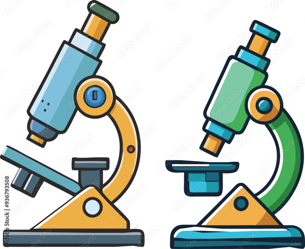Health and Medical Concept Microscope vector silhouette . Health and Medical Concept Microscope vector silhouette .