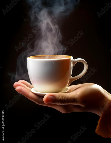 cup of coffee in hand