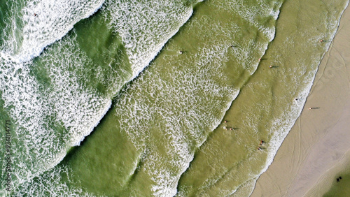 Top view Of the ocean