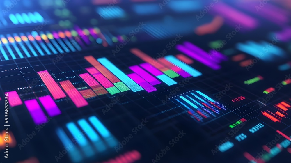 Abstract Neon Data & Technology Background Abstract Neon Data & Technology Background
