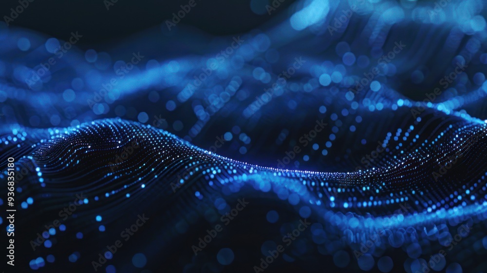 Abstract Blue Waves of Light Abstract Blue Waves of Light