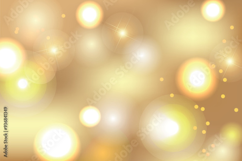 Wallpaper Mural Abstract golden christmas lights bokeh. Festive sparkling background design. Torontodigital.ca