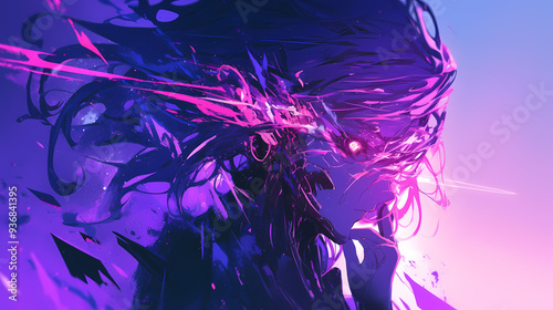 Futuristic Anime Mech Robot Character in Tech Inspired Manga Wallpaper