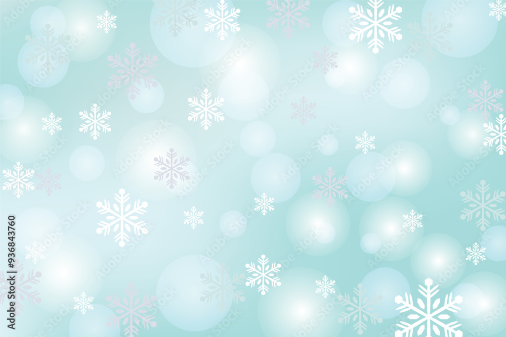 Winter gentle background. Christmas background with snowflakes. New Year background with lights and snowflakes. Winter gentle background. Christmas background with snowflakes. New Year background with lights and snowflakes.