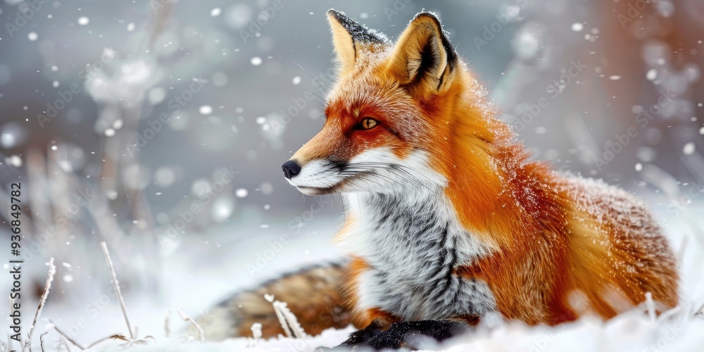 Fototapeta premium Red Fox, Vulpes vulpes: A Species of Mammals