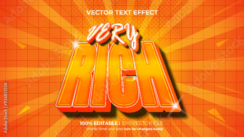 Editable text effect very rich, gold effect text style concept