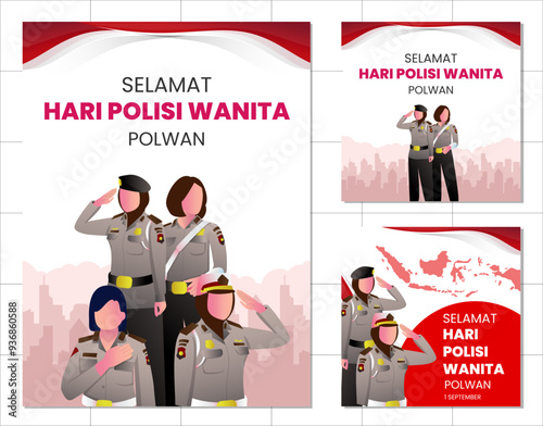 Flat Poster Policewomen photo