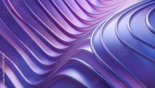 Flowing iridescent pattern of purple and blue hues