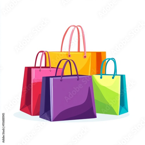 Gift Bags Vector Icon Illustration - Download for Websites