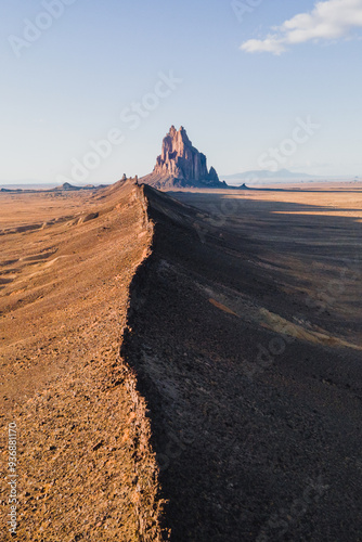 Shiprock New Mexico aerial shot  photo