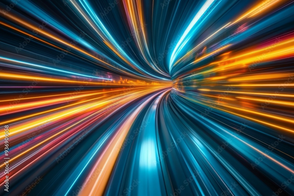 Vibrant abstract swirl of light streaks symbolizing speed energy and the dynamic nature of modern technology and transportation Vibrant abstract swirl of light streaks symbolizing speed energy and the dynamic nature of modern technology and transportation