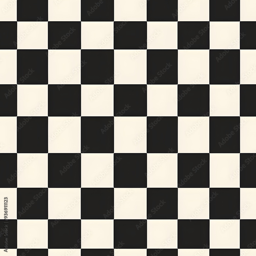 Black and White Checkerboard Pattern. Black and White Checkerboard Pattern.