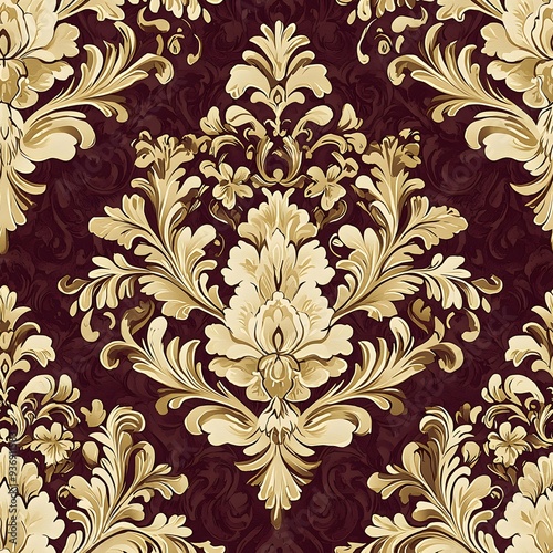 Ornate Baroque Floral Pattern.