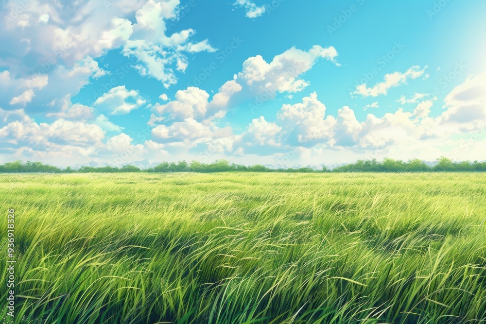 Obraz premium Serene Meadow. Beautiful natural landscape