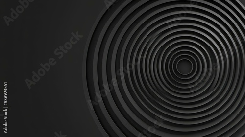 Experience stunning spiral designs in flat illustrations, showcasing beauty and texture against a bold black background.