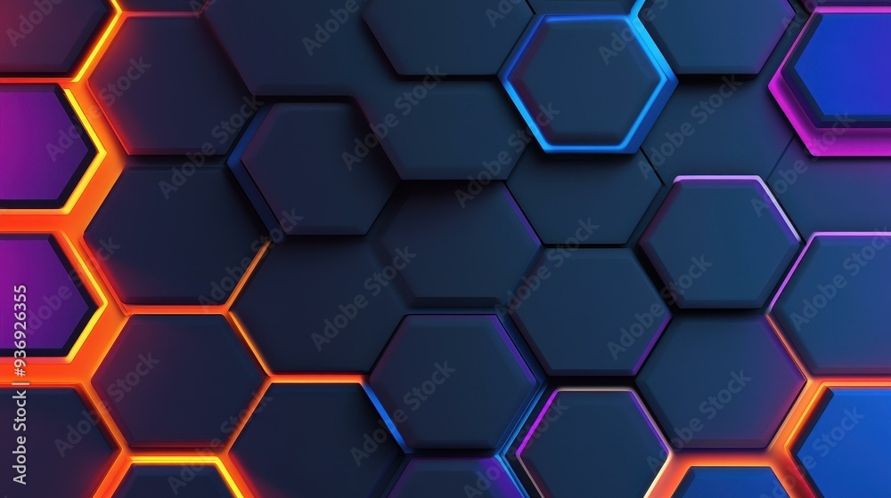 Explore a vivid cartoonstyle art piece with a radiant hexagonal backdrop, perfect for creative visual appeal.