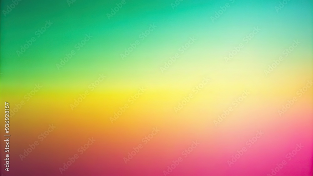 Naklejka premium Background gradient featuring shades of green, pink, and yellow with a blurry Depth of Field effect, pattern, dreamy, yellow, background, vibrant, gradient, artistic, blurred, pink