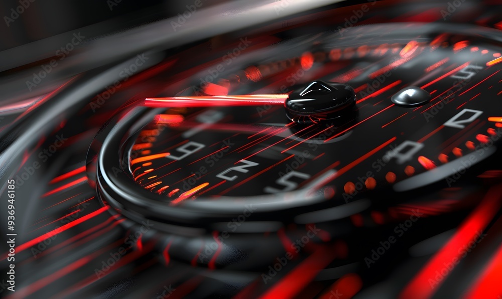 Speedometer scoring high speed in a fast motion blur racetrack background. Speeding Car Background Photo Concept. Speedometer scoring high speed in a fast motion blur racetrack background. Speeding Car Background Photo Concept.
